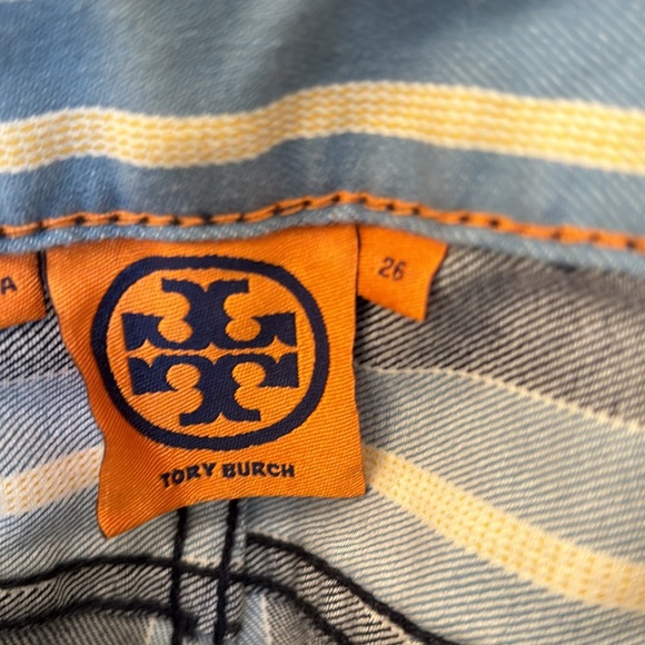 Tory Burch striped jeans. Size 26 waist - Picture 5 of 8